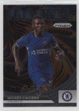 2023 Panini Prizm Premier League Fractal Moises Caicedo #12 card