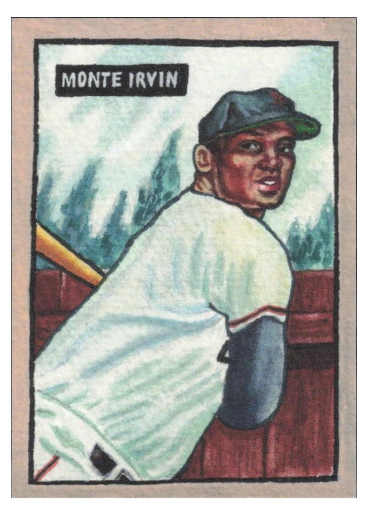 2025 Topps Shoebox Treasures 1951 Bowman SP Monte Irvin #B51-8 card