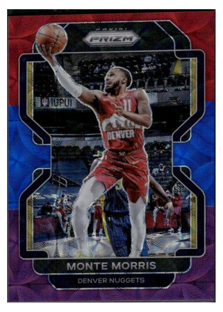 2021-22 Panini Prizm Base Set Monte Morris #16 card
