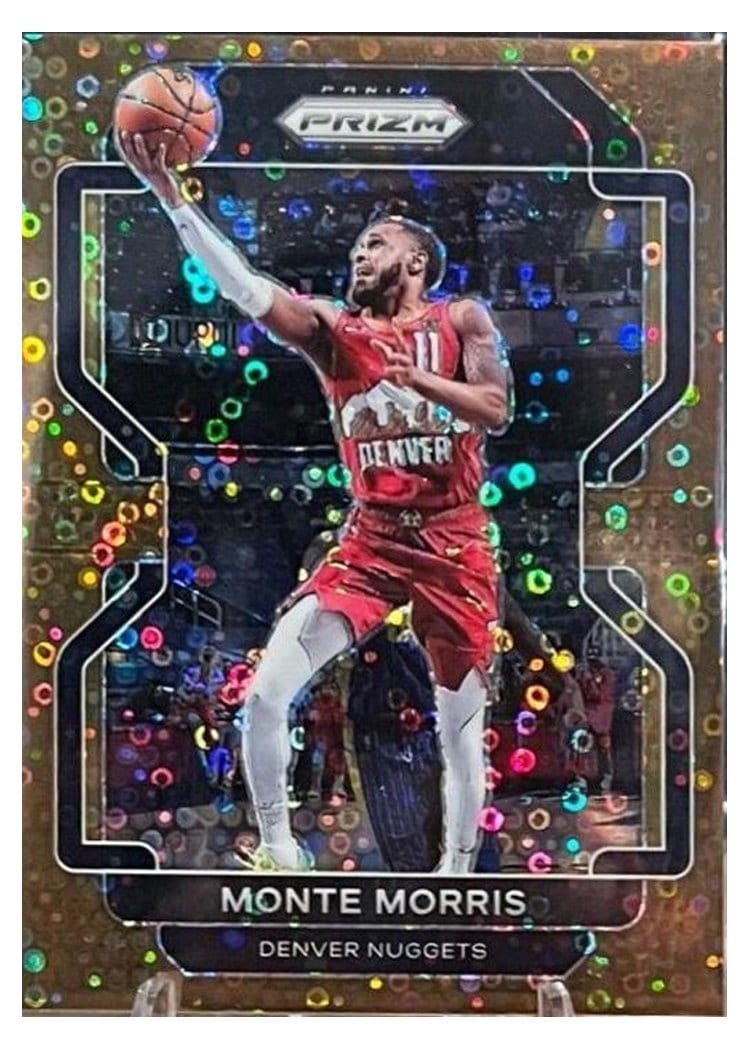 2021-22 Panini Prizm Base Set Monte Morris #16 card