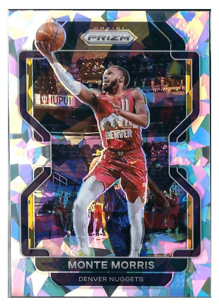 2021-22 Panini Prizm Base Set Monte Morris Ice Prizm #16 card