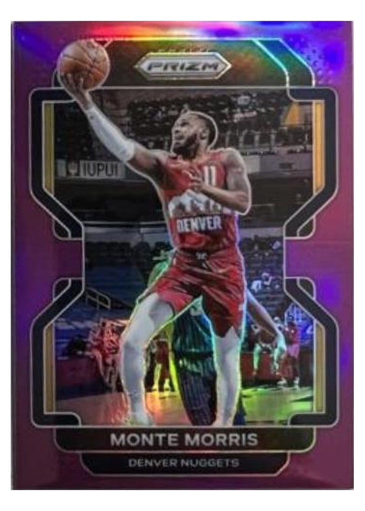2021-22 Panini Prizm Base Set Monte Morris #16 card