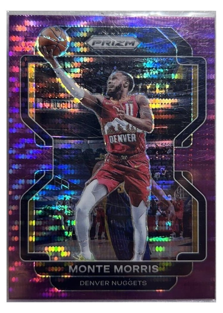 2021-22 Panini Prizm Base Set Monte Morris #16 card