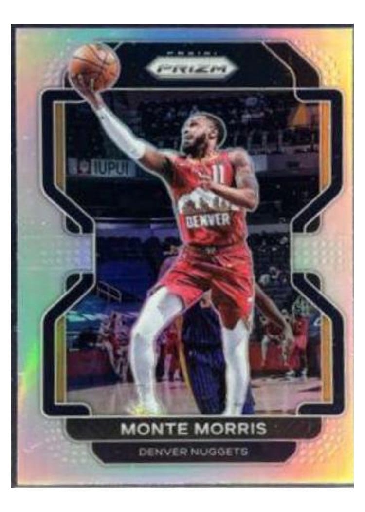 2021-22 Panini Prizm Base Set Monte Morris #16 card