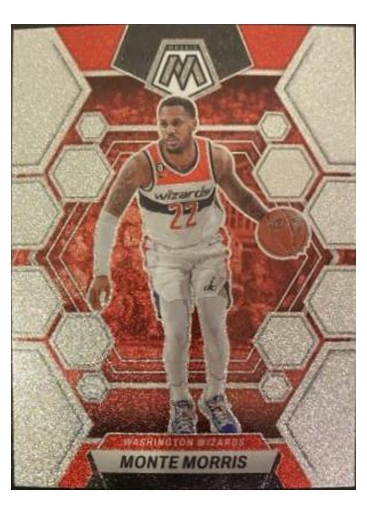 2022-23 Panini Mosaic Base Set Monte Morris Glitter #71 card