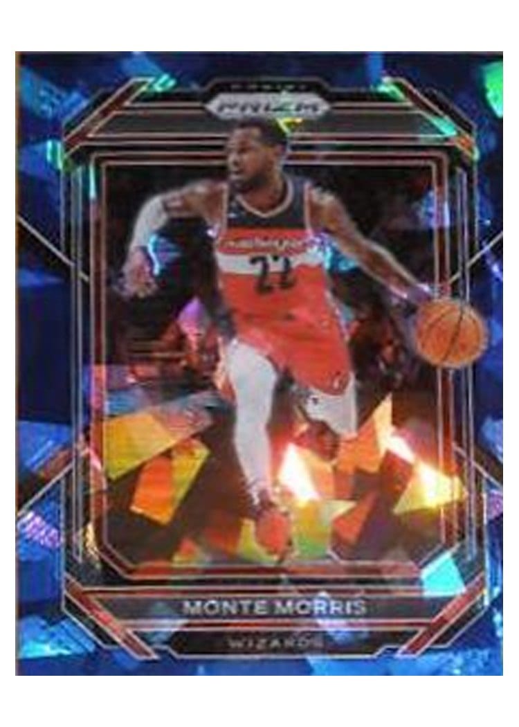 2022-23 Panini Prizm Base Set Monte Morris Blue Ice Prizm #171 card
