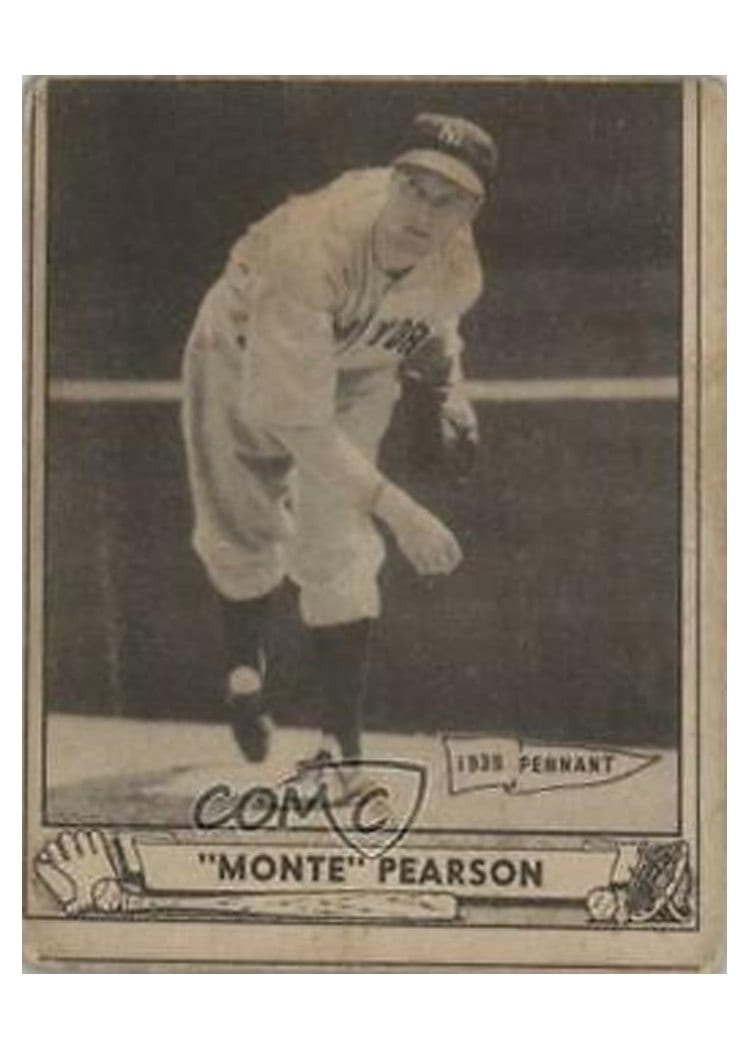 1940 Play Ball Monte Pearson #5 card