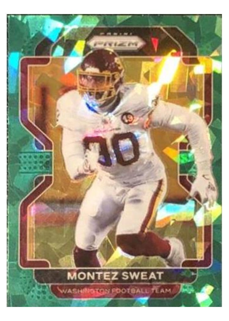 2021 Panini Prizm Base Set Montez Sweat Green Ice Prizm #214 card