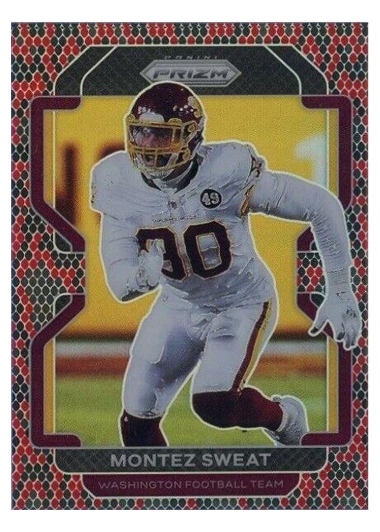 2021 Panini Prizm Base Set Montez Sweat Snakeskin Prizm #214 card