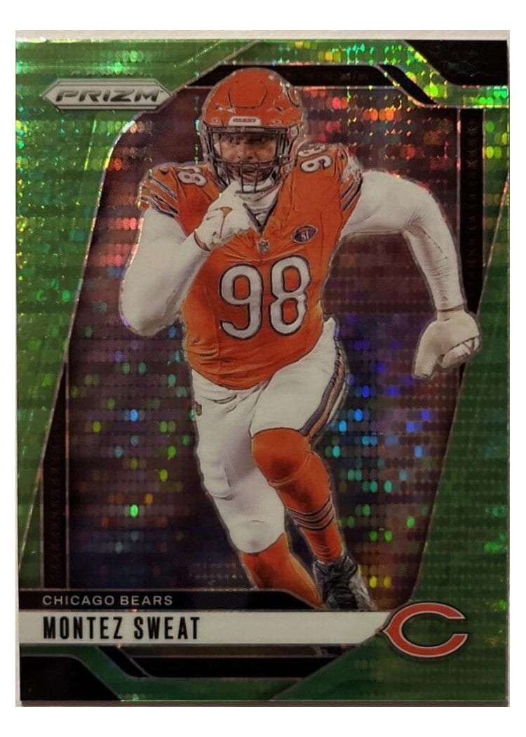 2024 Panini Prizm Base Set Montez Sweat Neon Green Pulsar #50 card
