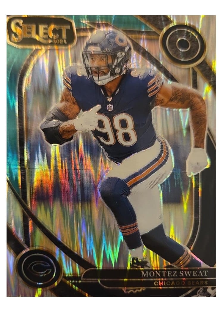 2024 Panini Select Base Set Montez Sweat Black Green Prizm Shock #284 card