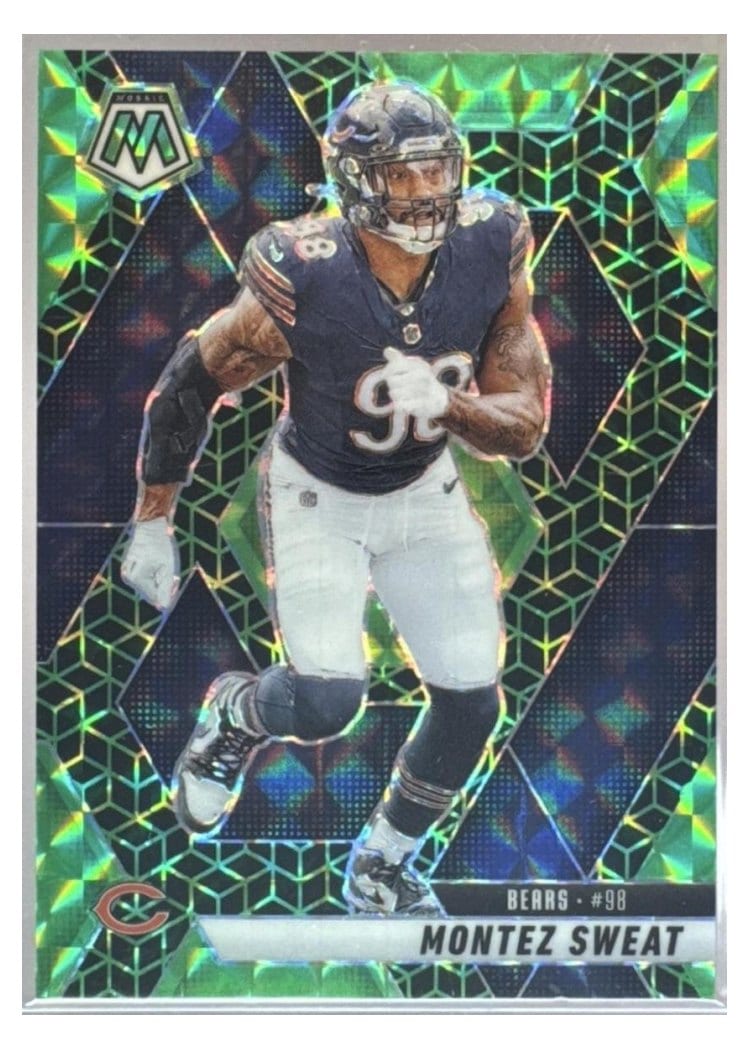 2025 Panini Mosaic Base Set Montez Sweat Green Spectris #75 card