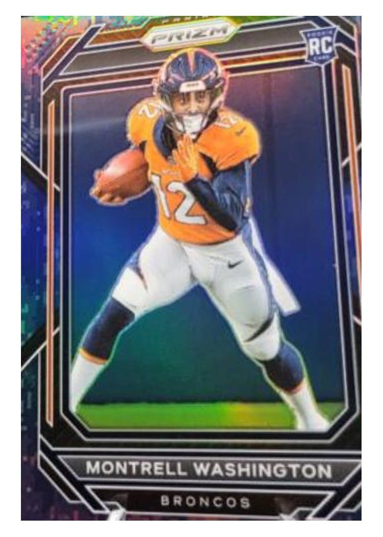 2022 Panini Prizm Base Set Montrell Washington #356 card