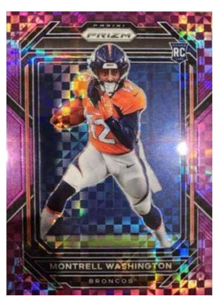 2022 Panini Prizm Base Set Montrell Washington #356 card