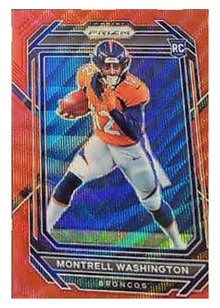 2022 Panini Prizm Base Set Montrell Washington #356 card