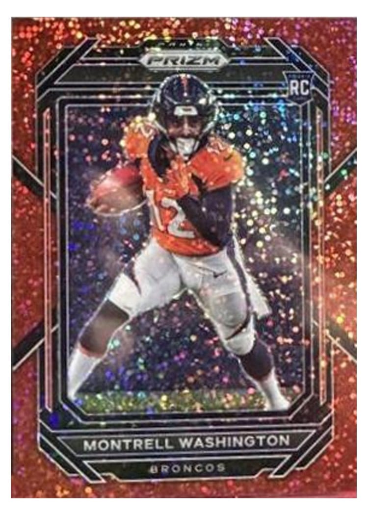 2022 Panini Prizm Base Set Montrell Washington #356 card