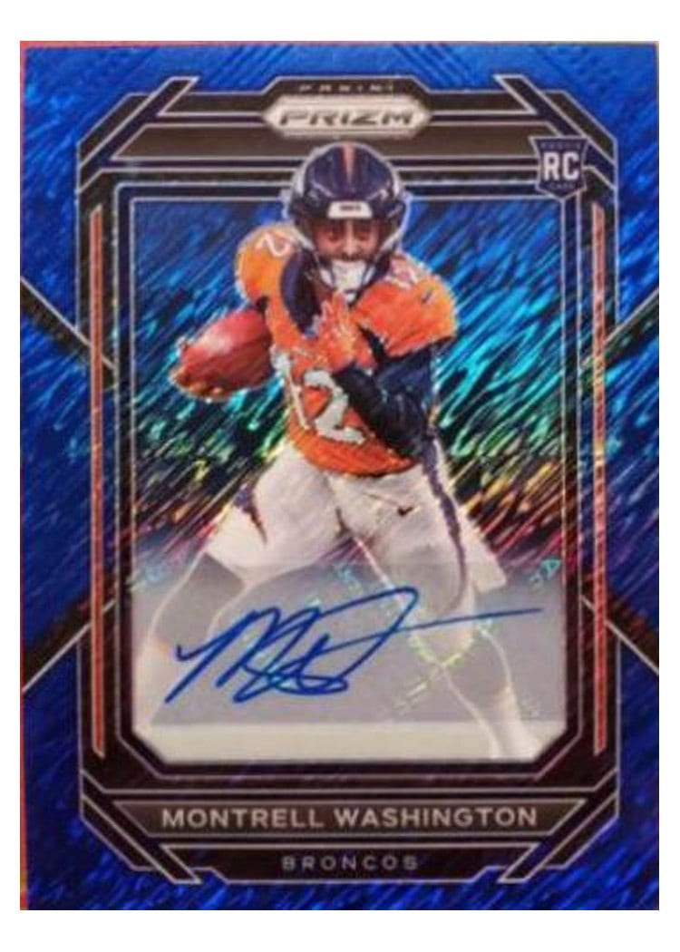 2022 Panini Prizm Base Set Montrell Washington #356 card