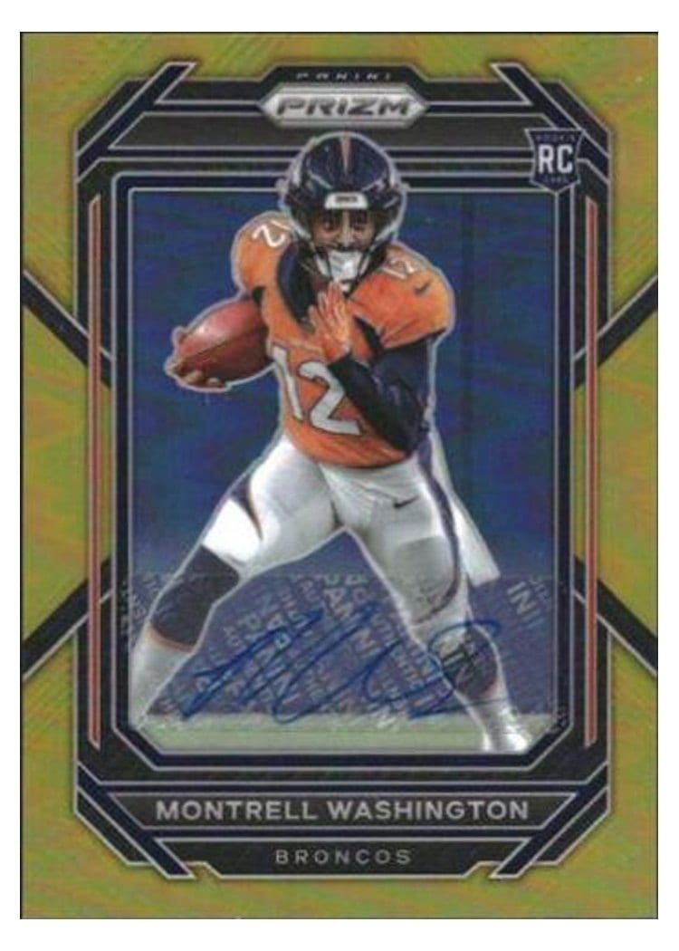 2022 Panini Prizm Base Set Montrell Washington #356 card