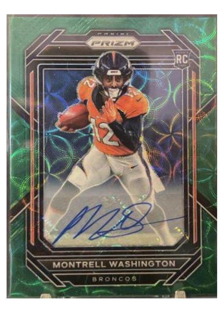 2022 Panini Prizm Base Set Montrell Washington #356 card