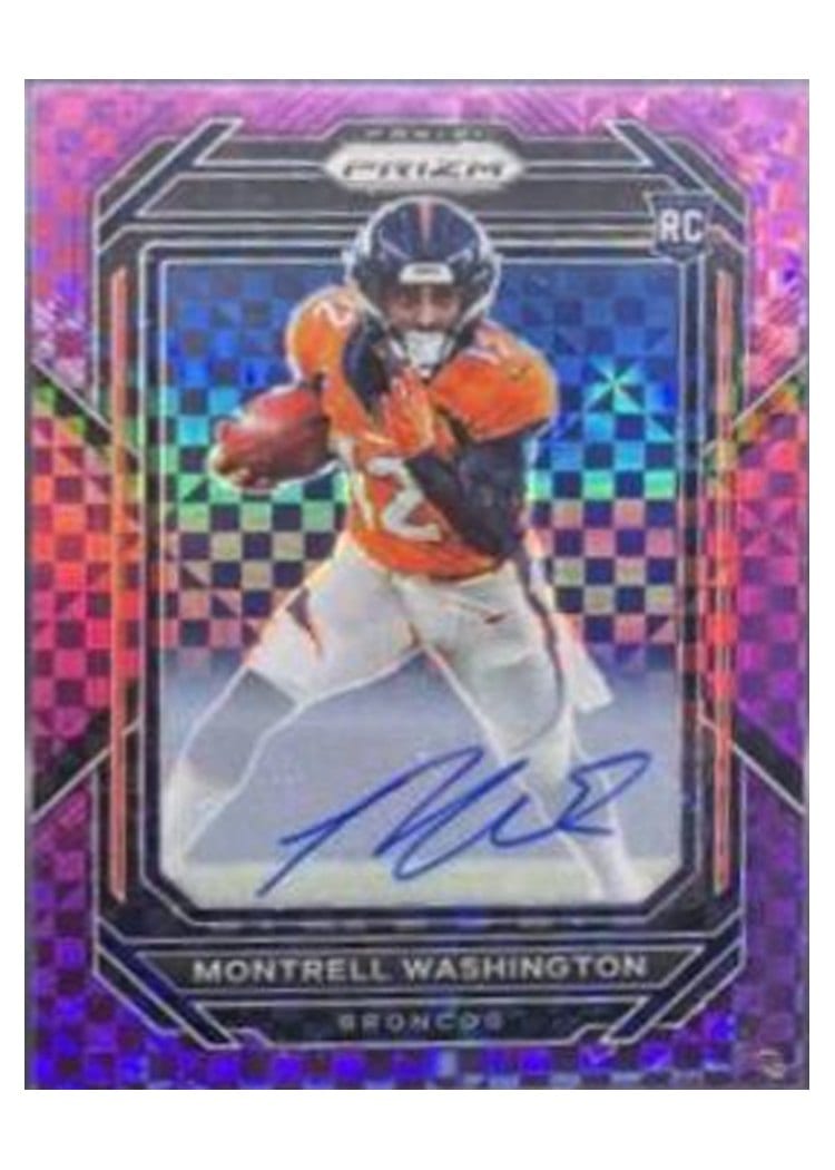 2022 Panini Prizm Base Set Montrell Washington #356 card