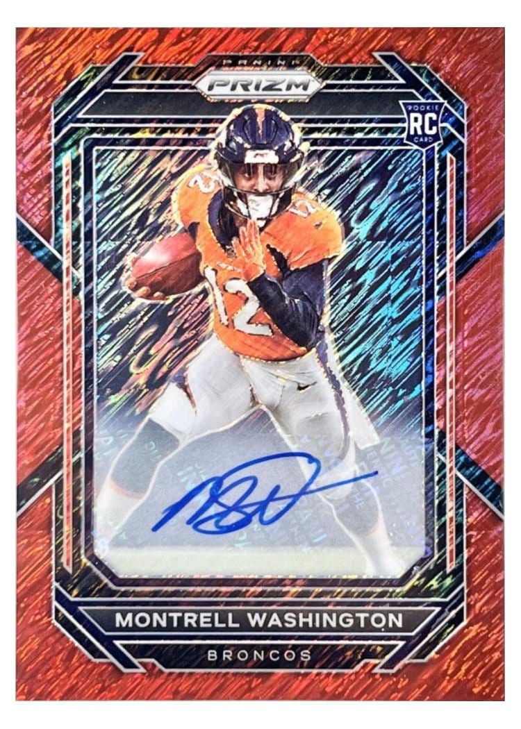 2022 Panini Prizm Base Set Montrell Washington #356 card