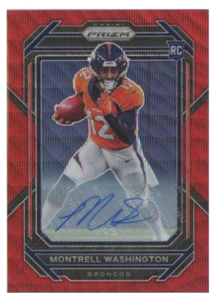 2022 Panini Prizm Base Set Montrell Washington #356 card