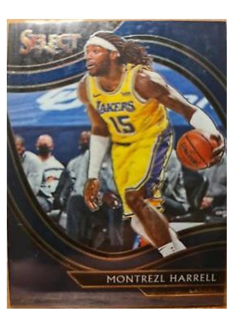 2020-21 Panini Select Base Set Montrezl Harrell Blue Prizm #206 card