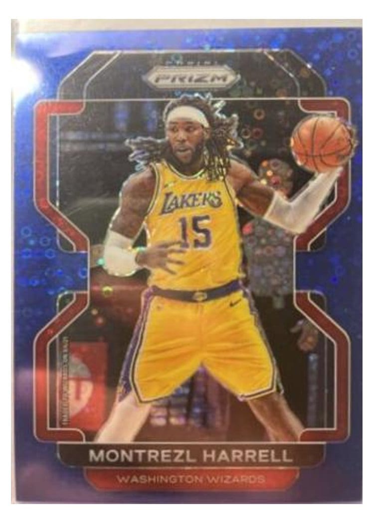 2021-22 Panini Prizm Base Set Montrezl Harrell Fast Break Blue Prizm #137 card