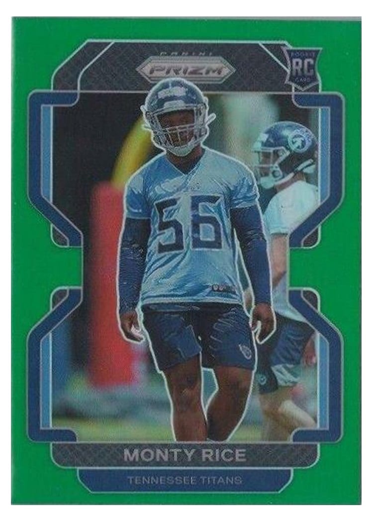 2021 Panini Prizm Base Set Monty Rice #420 card