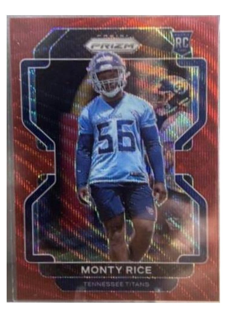 2021 Panini Prizm Base Set Monty Rice #420 card