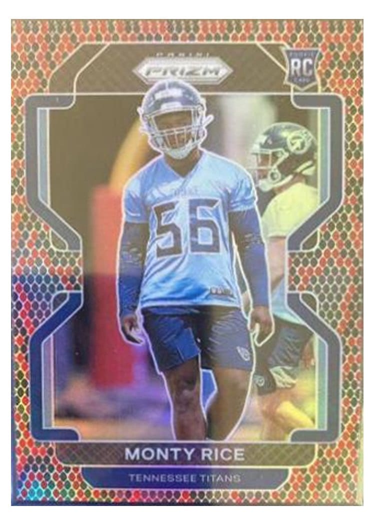 2021 Panini Prizm Base Set Monty Rice #420 card