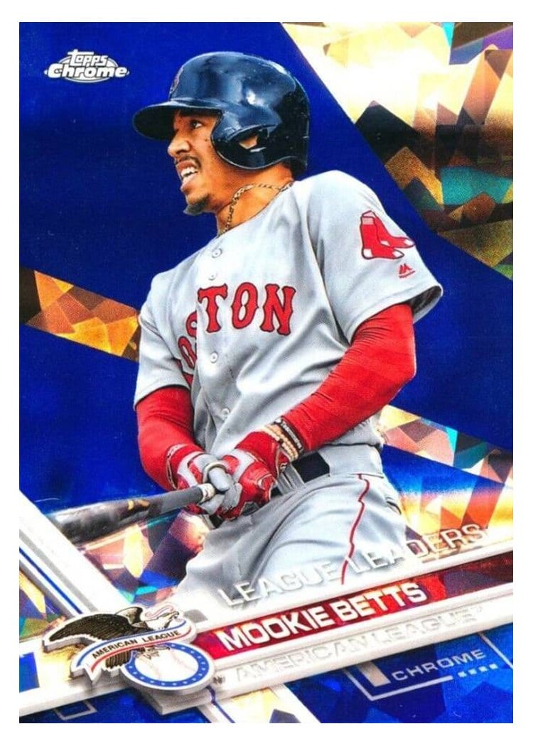 2017 Topps Chrome Sapphire Edition Base Set Mookie Betts #242 card