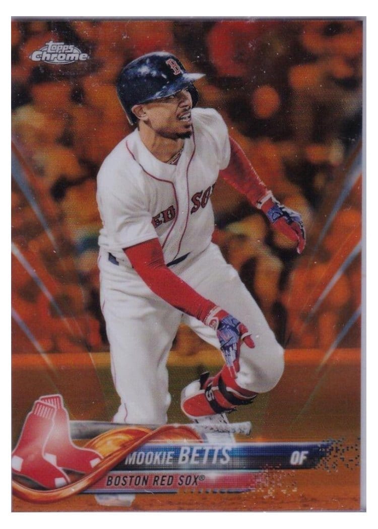 2018 Topps Chrome Base Set Mookie Betts #183 card
