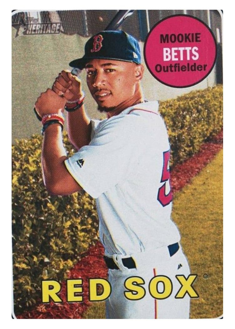 2018 Topps Heritage Base Set Mookie Betts #330 card