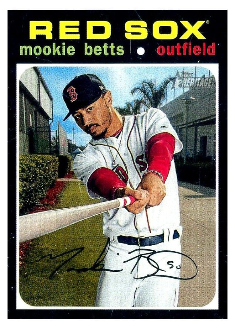 2020 Topps Heritage Base Set Mookie Betts #493 card