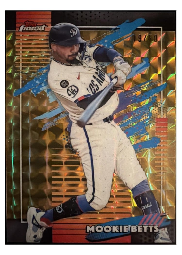 2026 Topps Finest Mookie Betts #129 card