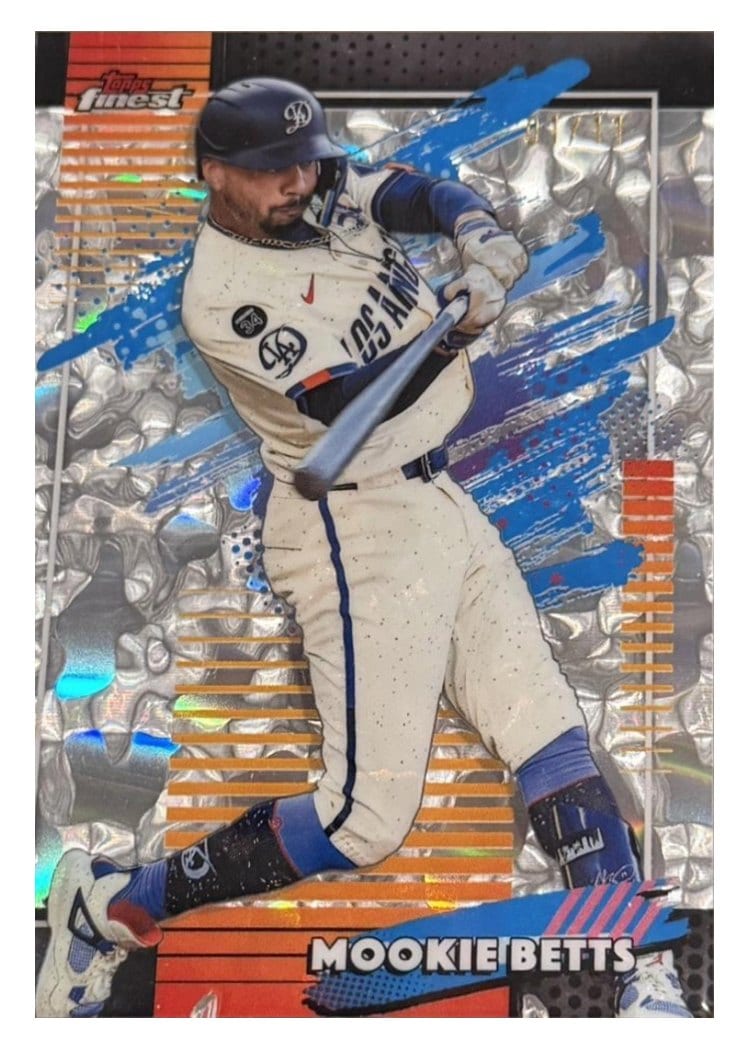2026 Topps Finest Mookie Betts Molten Mercury Refractor #129 card