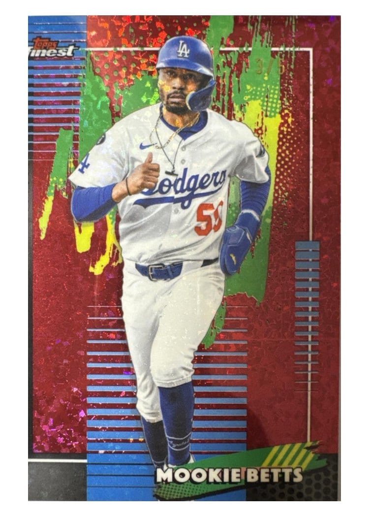 2026 Topps Finest Mookie Betts Red Refractor #45 card