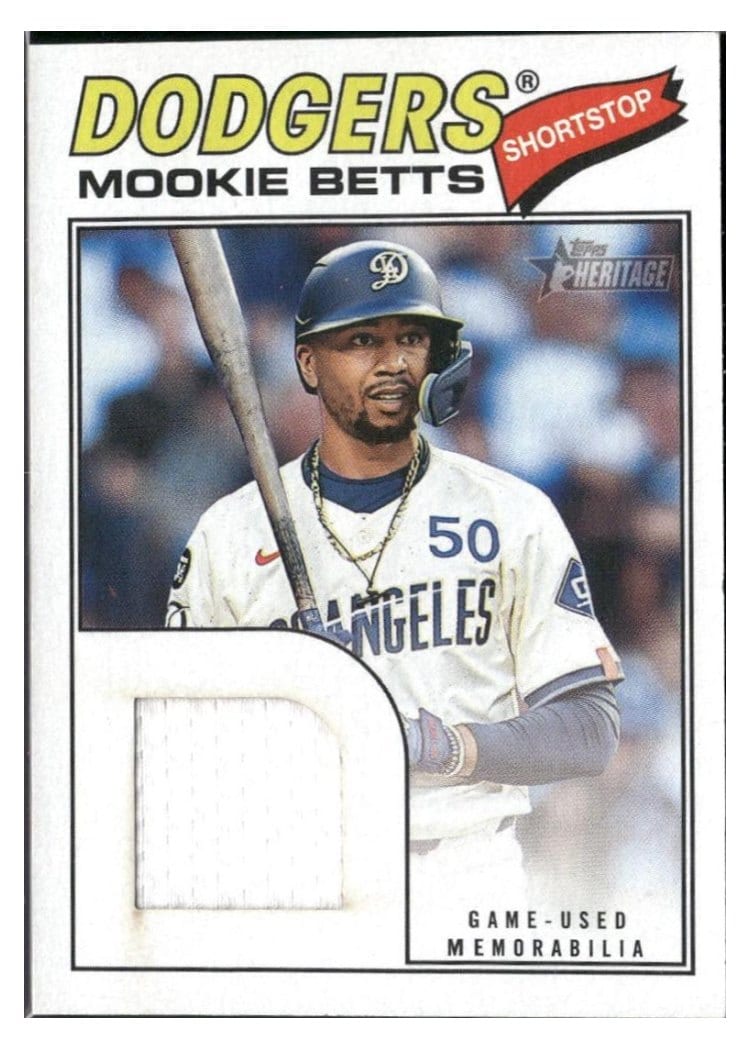 2026 Topps Heritage Real One Relics Mookie Betts #ROR-MB