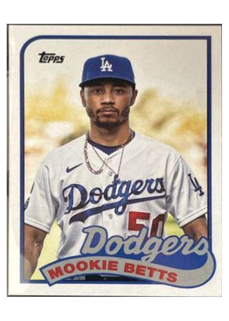 2023 Topps Archives 1989 Doubleheaders Mookie Betts / Jackie Robinson #89DH-8 card