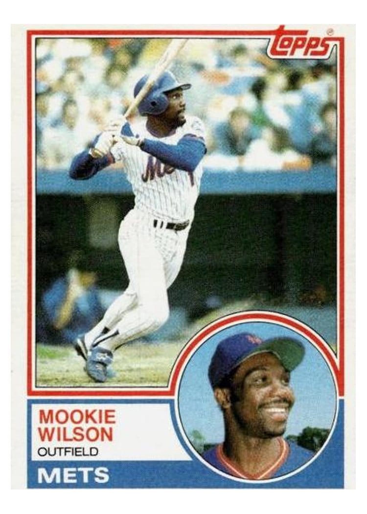 1983 Topps Mookie Wilson #55 card