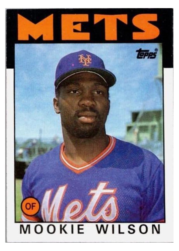 1986 Topps Mookie Wilson #315 card