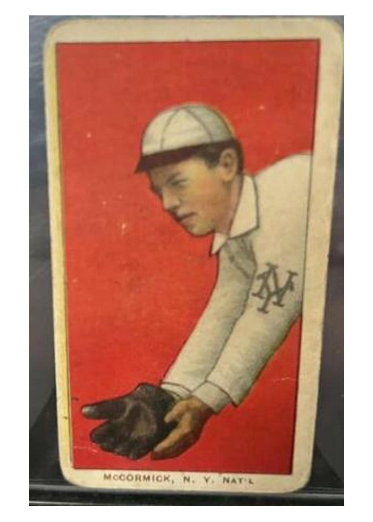 1909 T206 Sovereign 350 Moose Mccormick card