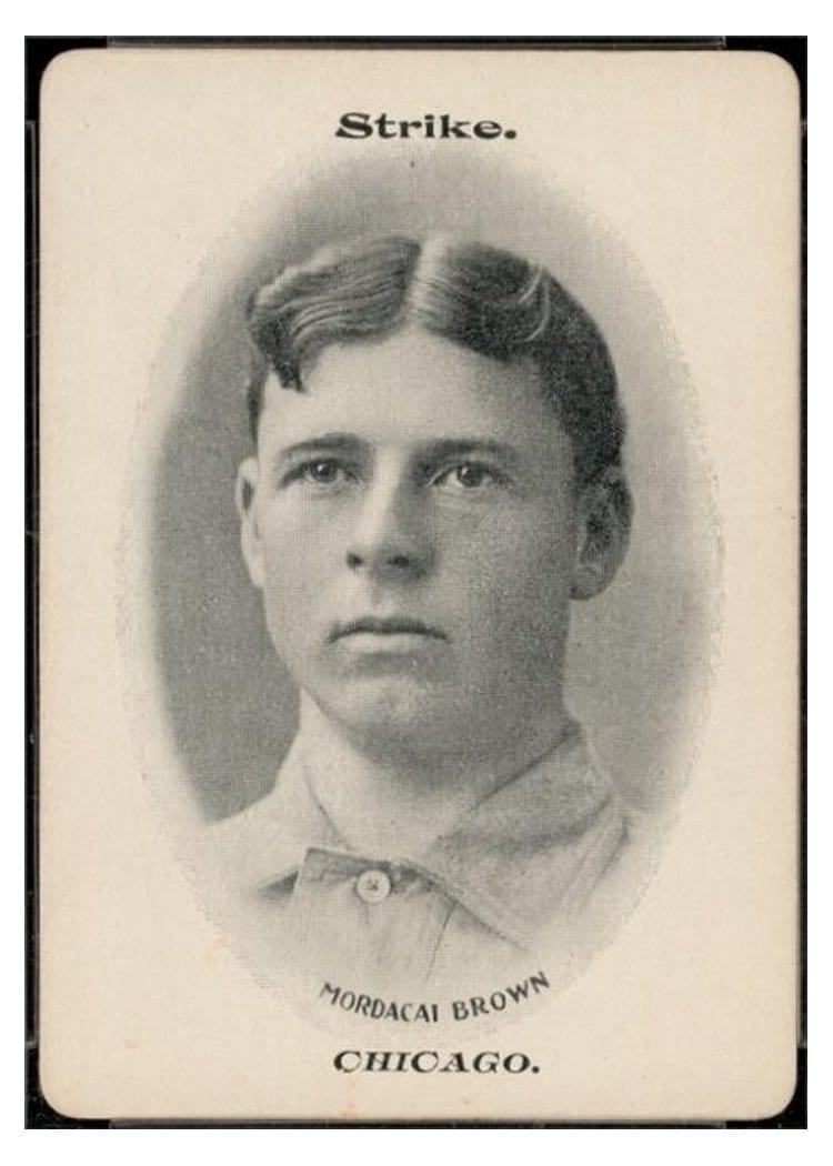 1906 Fan Craze NL Mordecai Brown card