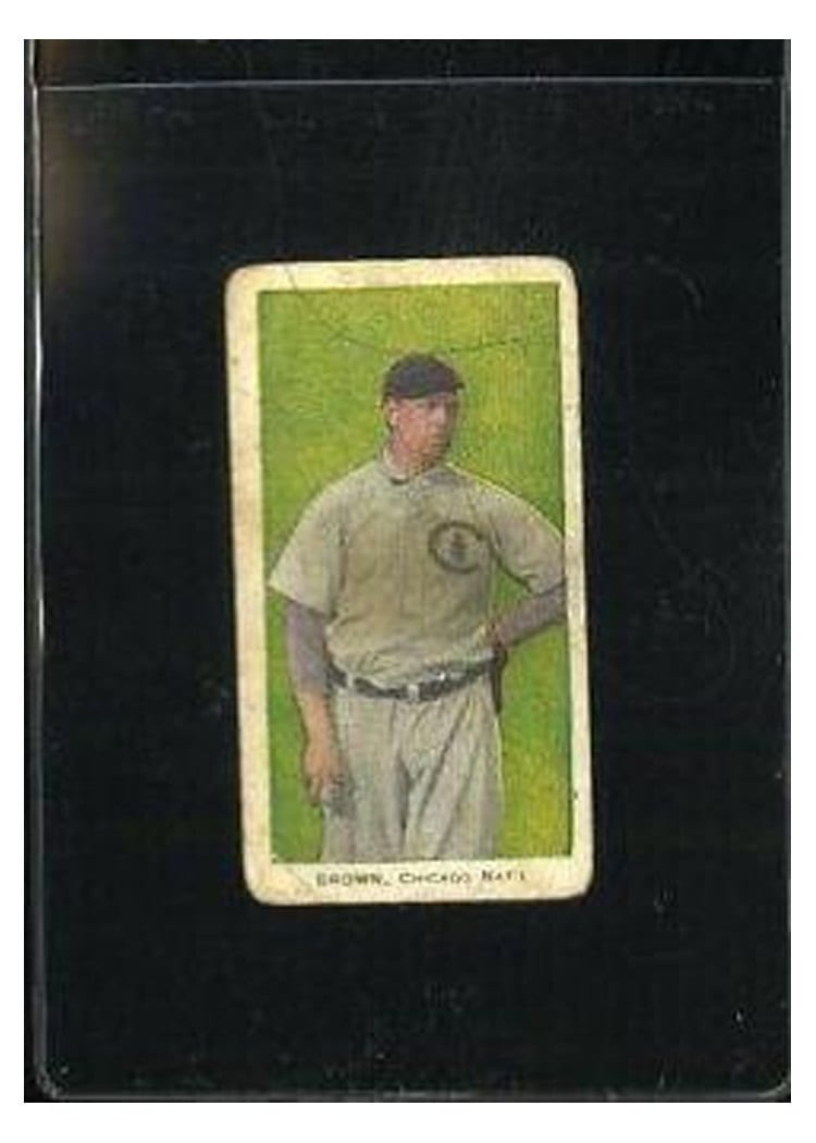 1910 E93 Standard Caramel Mordecai Brown card