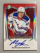 2021-22 SPx SPx Rookie Signatures Morgan Barron #SPXR-MB card