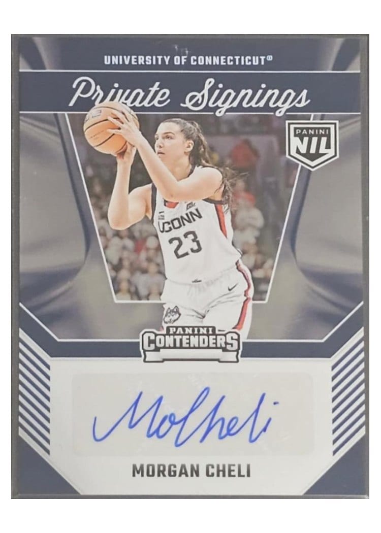 2024 Panini UConn Contenders Private Signings Morgan Cheli #MC card