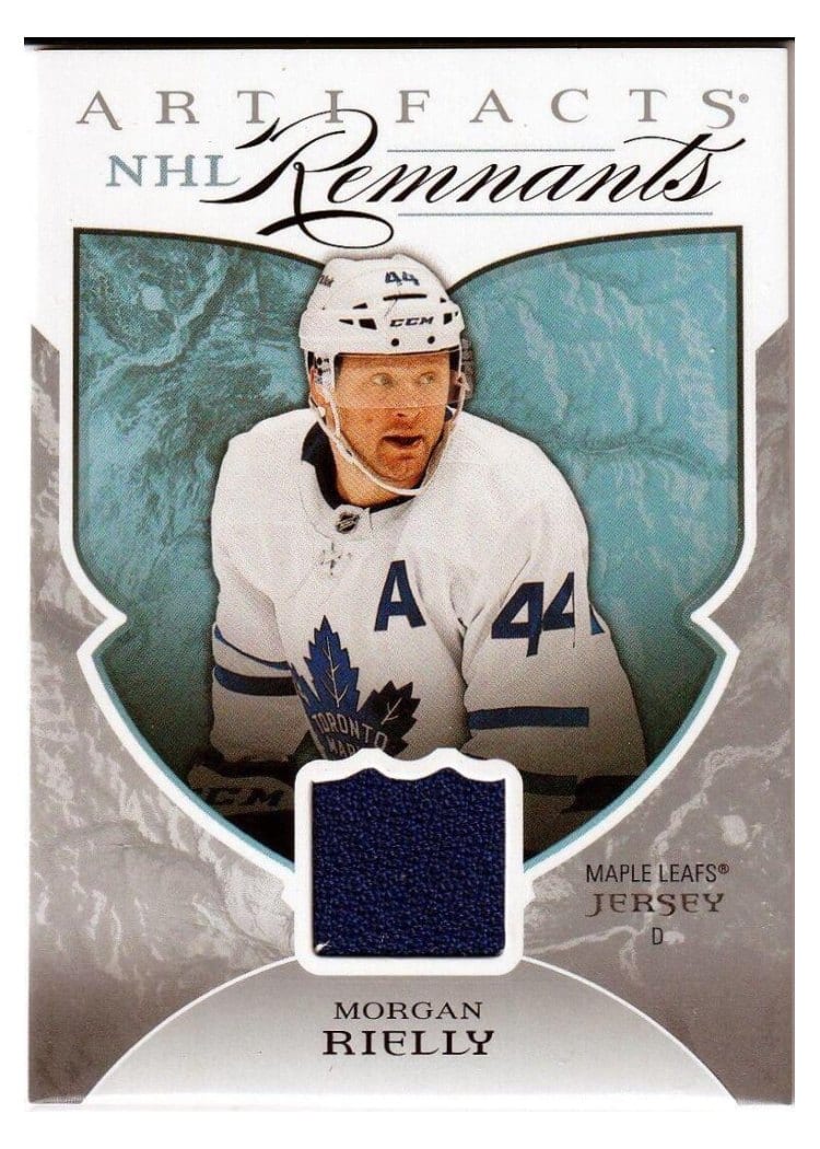 2019-20 Upper Deck Artifacts NHL Remnants Morgan Rielly #NR-MR card