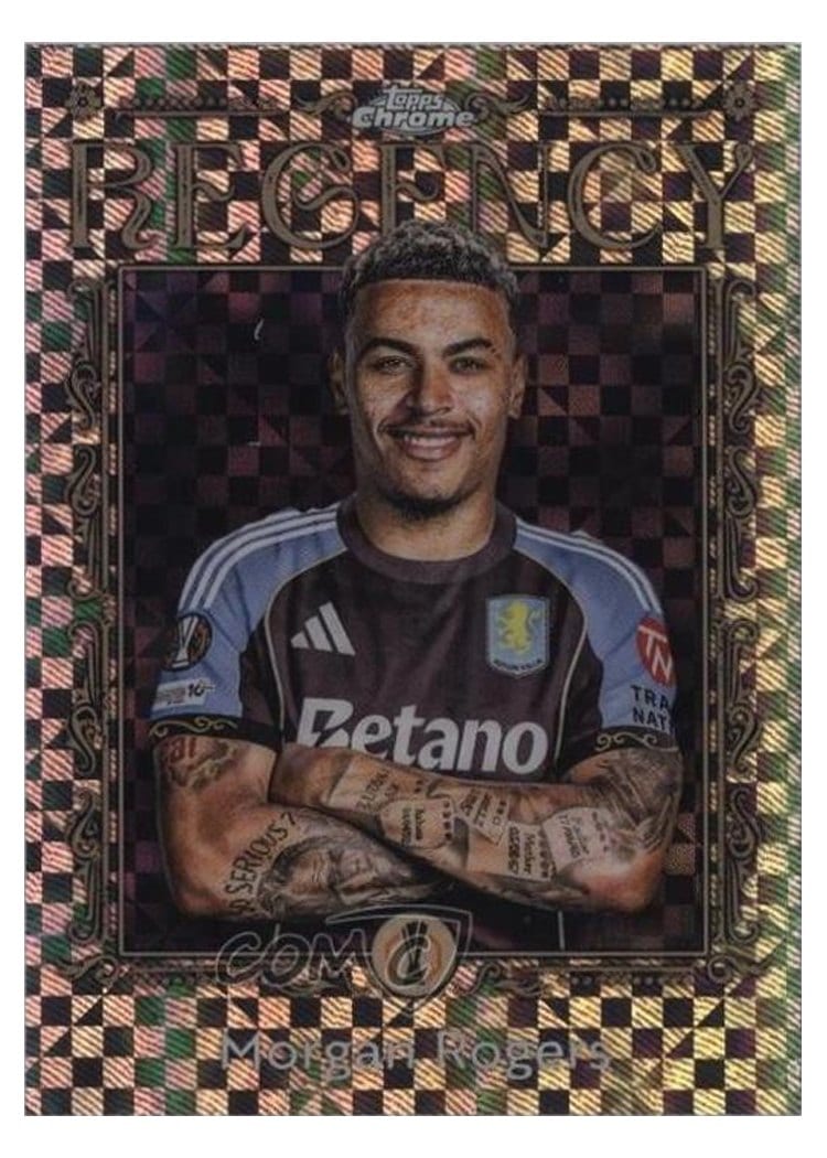 2025-26 Topps UEFA Club Competitions Regency Chrome Morgan Rogers #RC-7 card