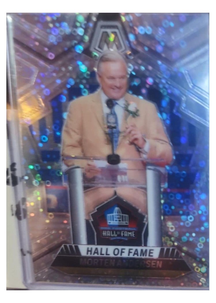 2024 Panini Mosaic Base Set Morten Andersen No Huddle Silver #294 card
